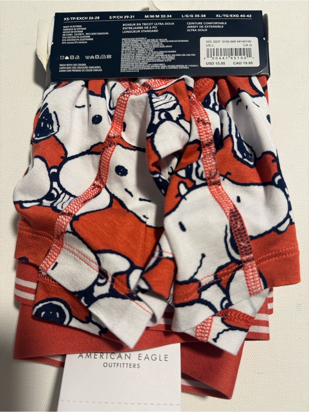 Snoopy Boxer Briefs Mens Large American Eagle - Picture 2 of 2